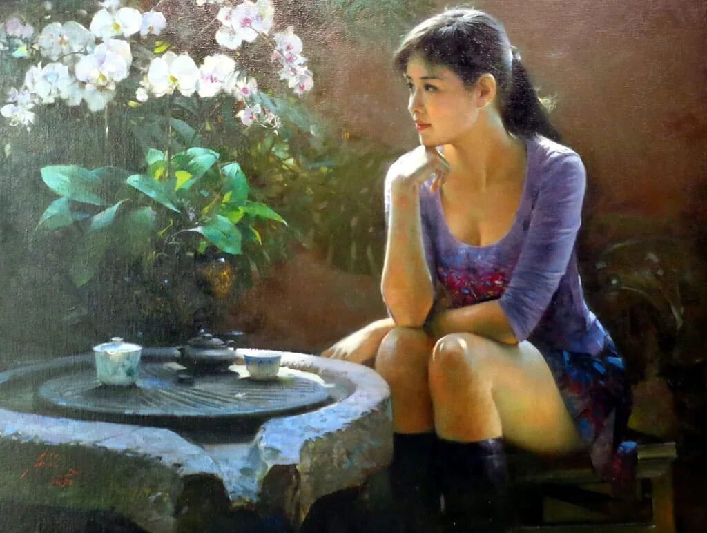 Ан хи художник. Ан хи (an he) — художник. He painting. He painting. Американская художница lise auger.