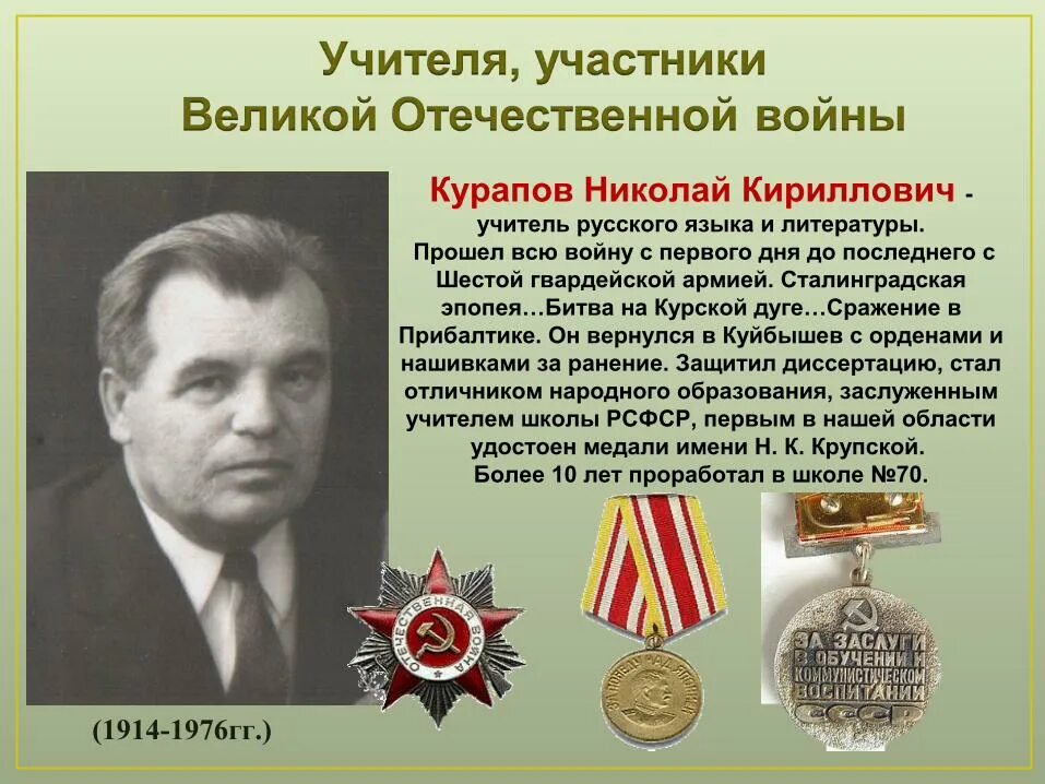 Найти информацию о ветеране