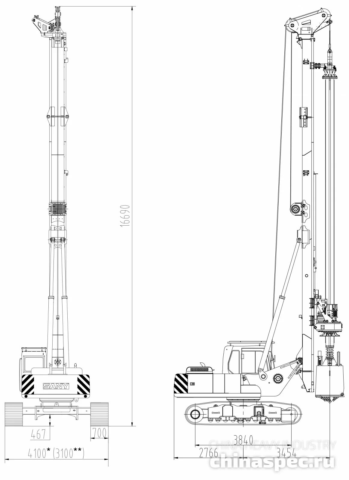 Буровая сани. Sany sr455. Буровая установка sany sr150c габариты. Чертеж Келли штанги sany sr150. Sany SP 150c габариты буровой.