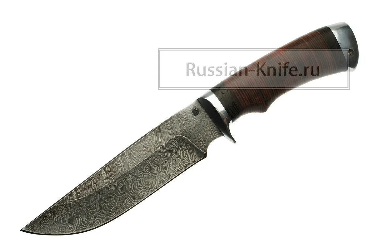 Дамаск 2. Нож щука. нож из дамаска щука.