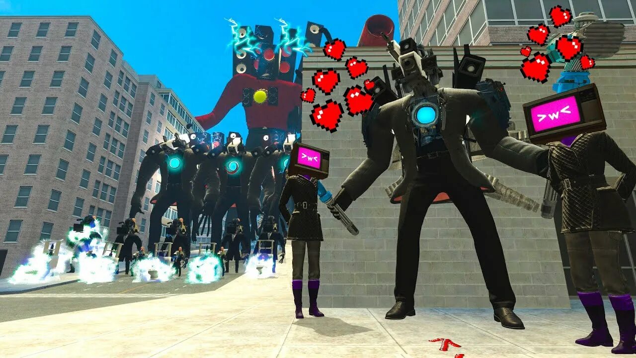 Infected titan tv man