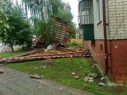 Ураган снес дом