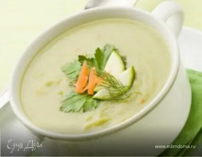 Крем суп из кабачков с сыром