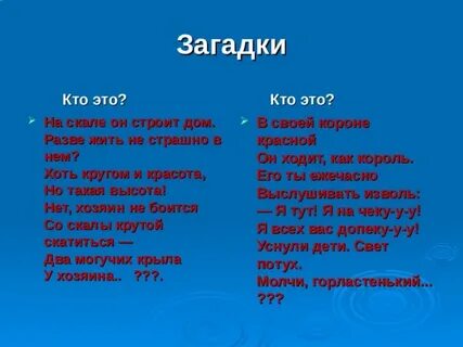 Кома загадки