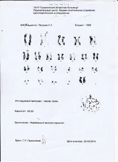 Анализ на кариотип