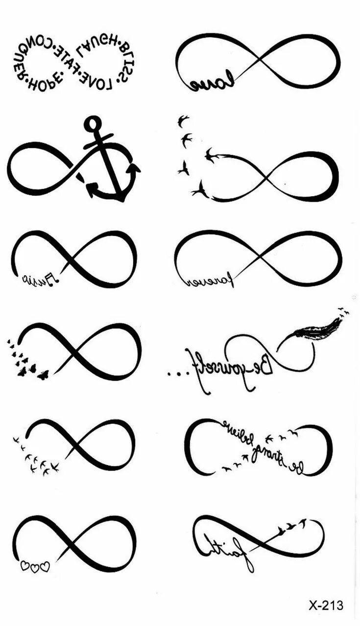 Diseños de tatuajes de infinito, Tatuajes de muñeca pequeños, Tatuajes de arte c