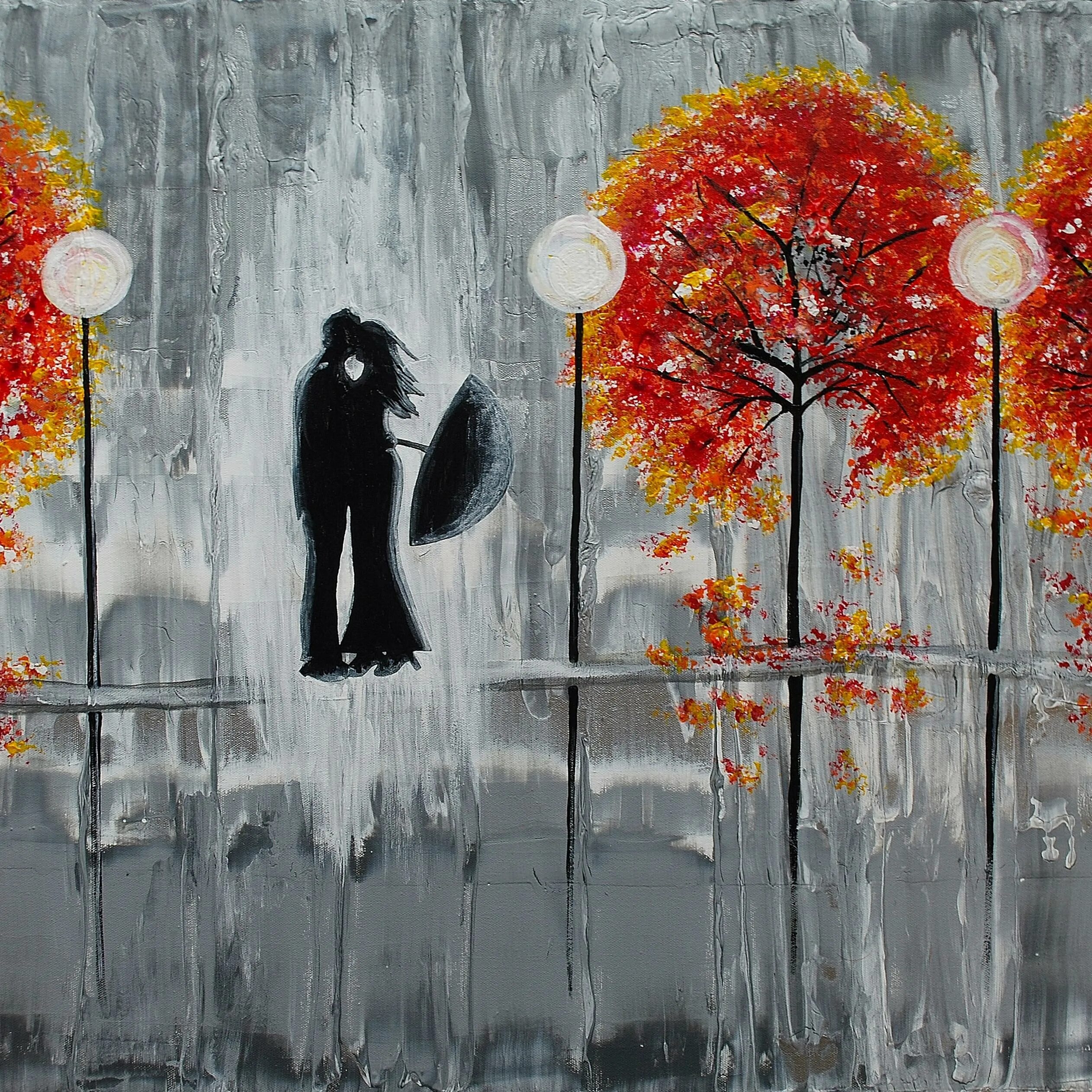 Осень целуется с дождем. Картина под зонтом. Осенний поцелуй для люби. Поцелуй осени. Осень танцует с листопадом.