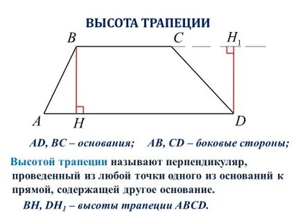Площадь трапеции в геометрии