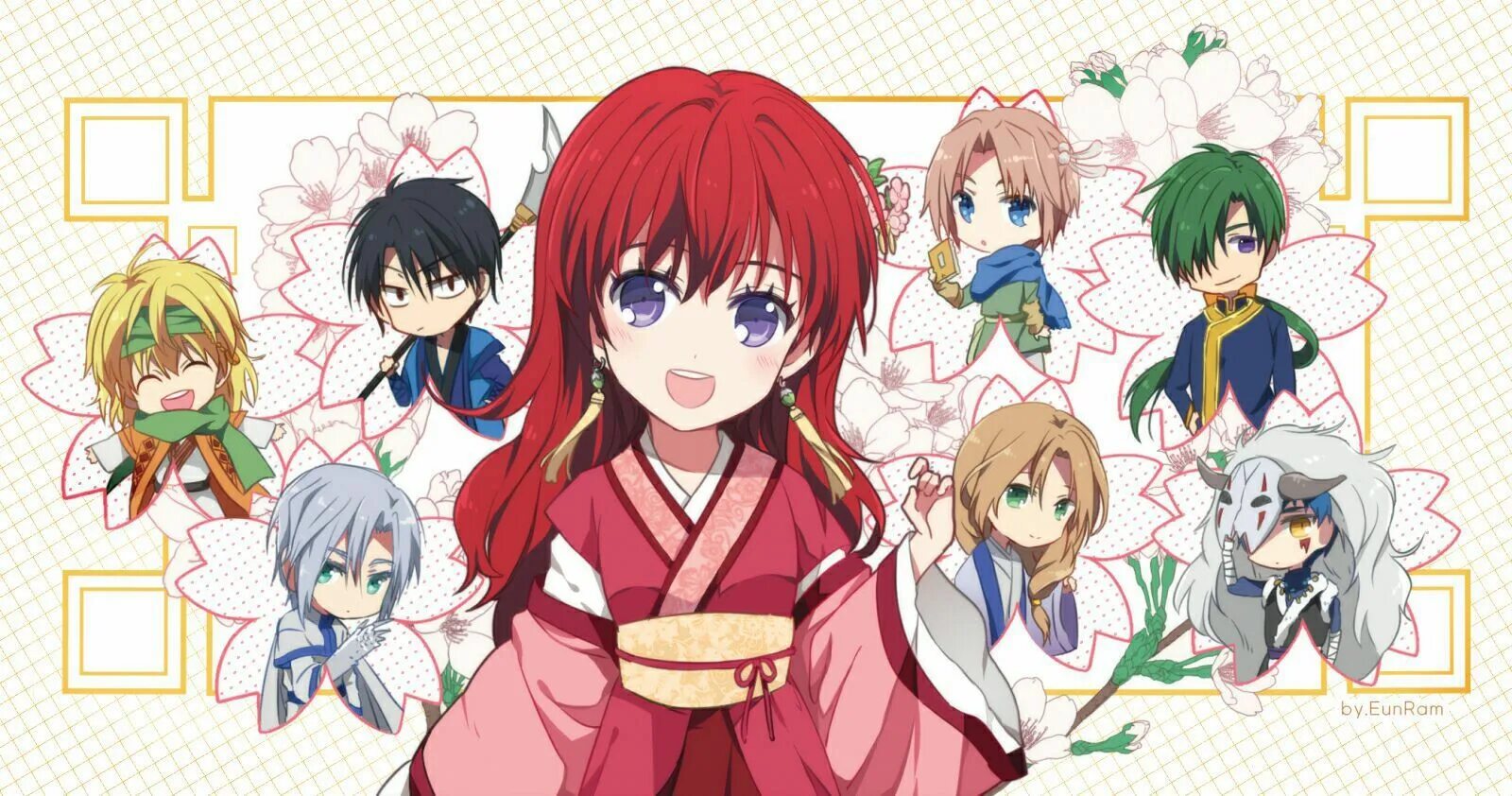 Рассвет йоны / akatsuki no yona. Рассвет йоны герои. Персонаж йона. Персонаж йона. Рассвет йоны персонажи в полный рост.