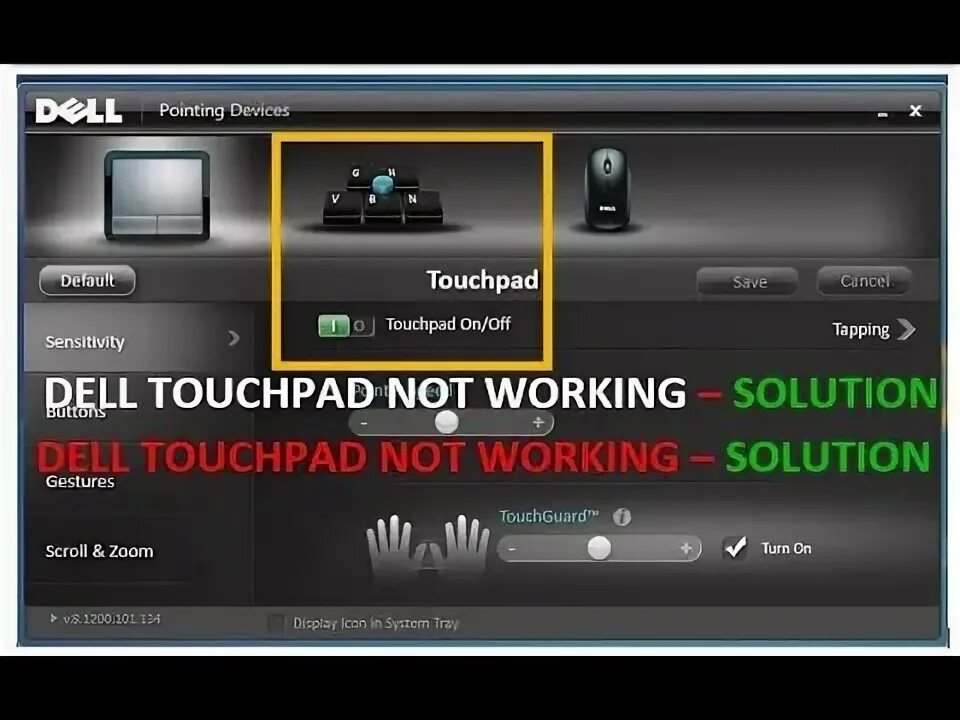 Touchpad not working. Touchpad not working