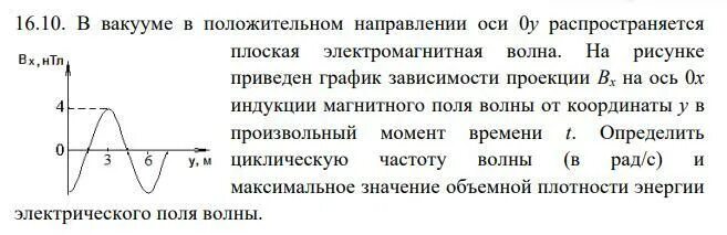 В вакууме в положительном направлении оси 0у. Плоская электромагнитная волна. Плоская волна распространяющаяся в положительном направлении. Плоская электромагнитная волна распространяется вдоль оси ох.