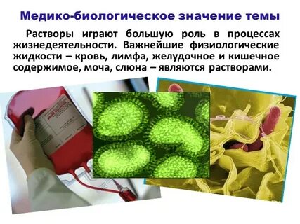 Биологическая роль в медицине