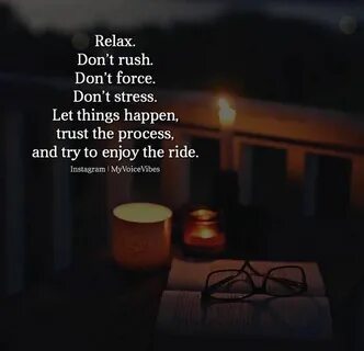 It can relax them