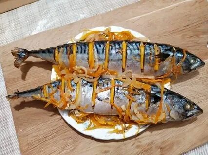 Скумбрия в духовке без фольги