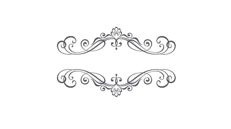 Красивые вензеля для оформления текста Black & White Watercolor Floral Bouquets Clipart Dark Floral Clipart Library -