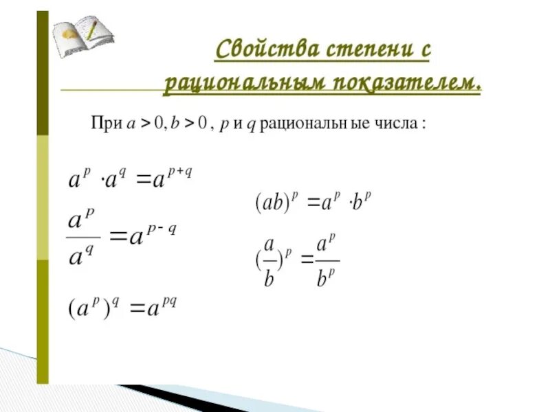 Степени рациональных чисел. Степень с иррациональным показателем. Степень с иррациональным показателем формулы. Свойства степеней с иррациональным показателем. Степень с иррациональным показателем примеры.