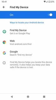 Найти андроид устройство google