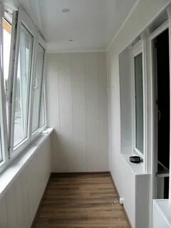 Пластиковые панели внутри балкона