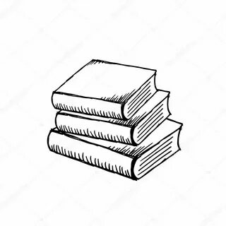 Стопка книг раскраска