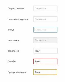 Форма поле ввода