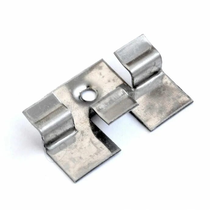 Кляммер невидимый рядовой для керамогранита. 2. Крепежный кляммер завершающий с дистанциром 37х10. 10мм. Крепеж для плит.