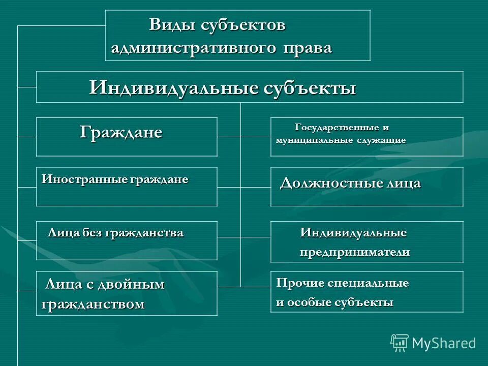 Субъекты административного спора