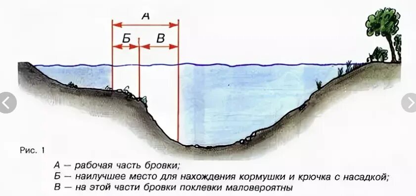 Найти точку лова. Рельеф дна бровка. Бровка дна реки. Бровка и свал на реке. Что такое бровка в рыбалке на реке.