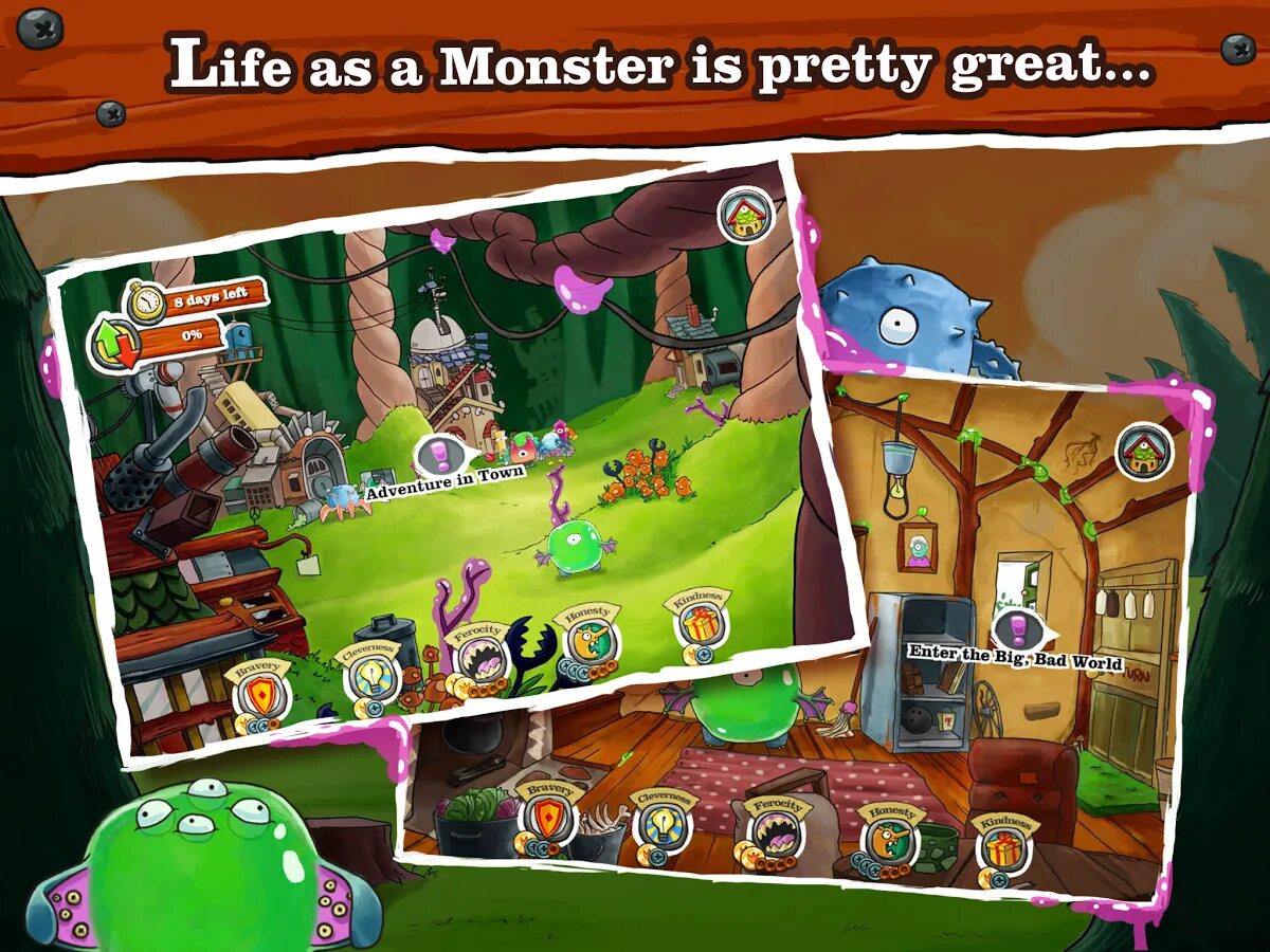 Monster игра на андроид. Monster Life game. Старая игра на Android монстрики. Игра Разбуди монстра. Игры жизнь монстров