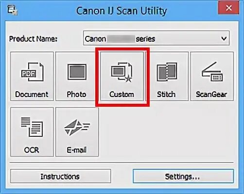 Canon mf scan utility
