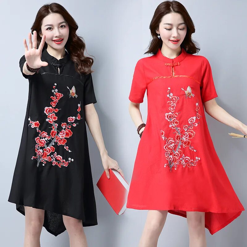 китайское платье. пекин ципао. китайское ципао. ципао шэньхуа. дешевая одежда.