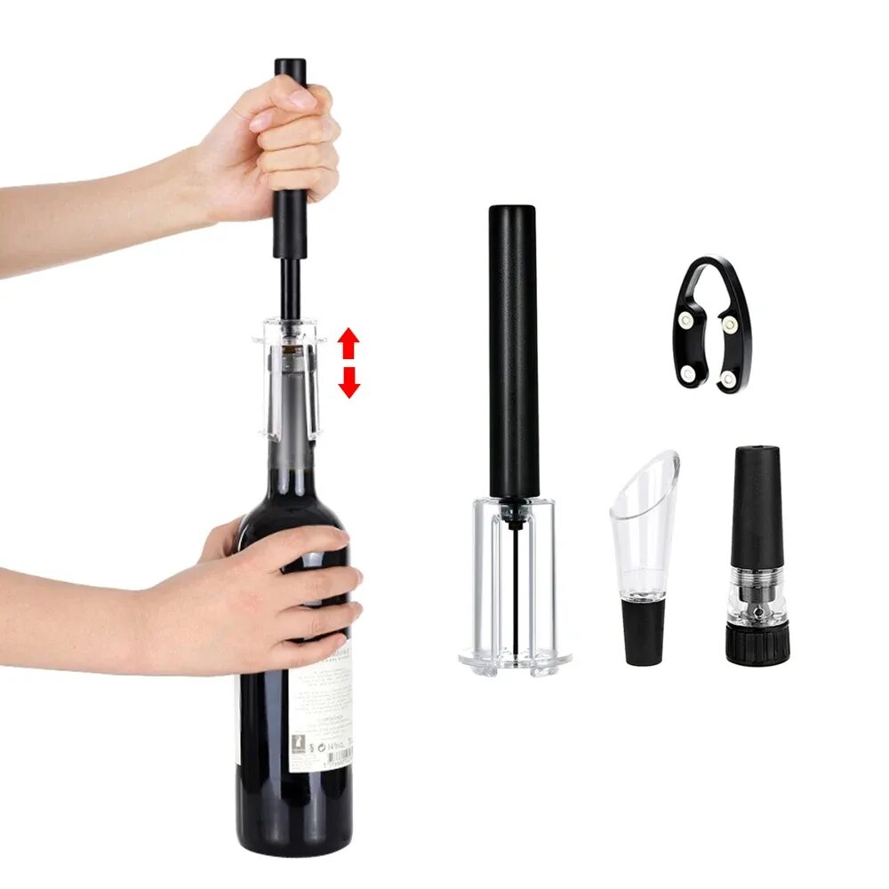 Пневматический штопор для вина. Вакуумный штопор для вина. Air pump wine opener. Вакуумный штопор. Вакуумный штопор.