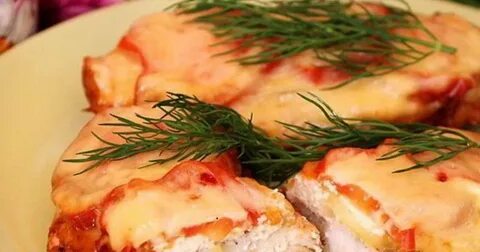 Мясо по французски с филе курицы