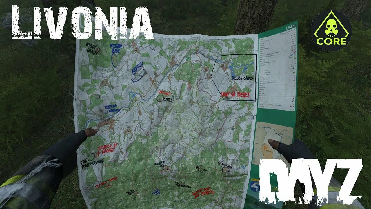 Карта Дейзи Ливония военные базы. Карта DAYZ Livonia. DAYZ карта военных баз. DAYZ базы.