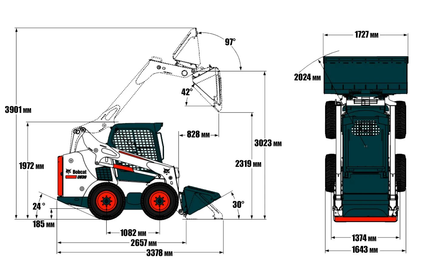 Bobcat вес. Ширина Бобкэт s175. Ширина минипогрузчика Бобкэт 175. Бобкэт s175 габариты. Мини-погрузчик Bobcat s530.