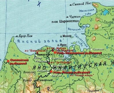 Губа на карте