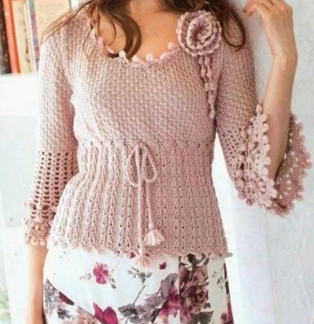Блузки связанные крючком. Нарядные вязаные кофты. Красивые кофточки связанные крючком. Шикарная блузка крючком