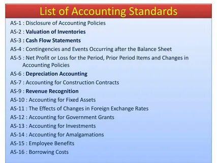 Accounting standards