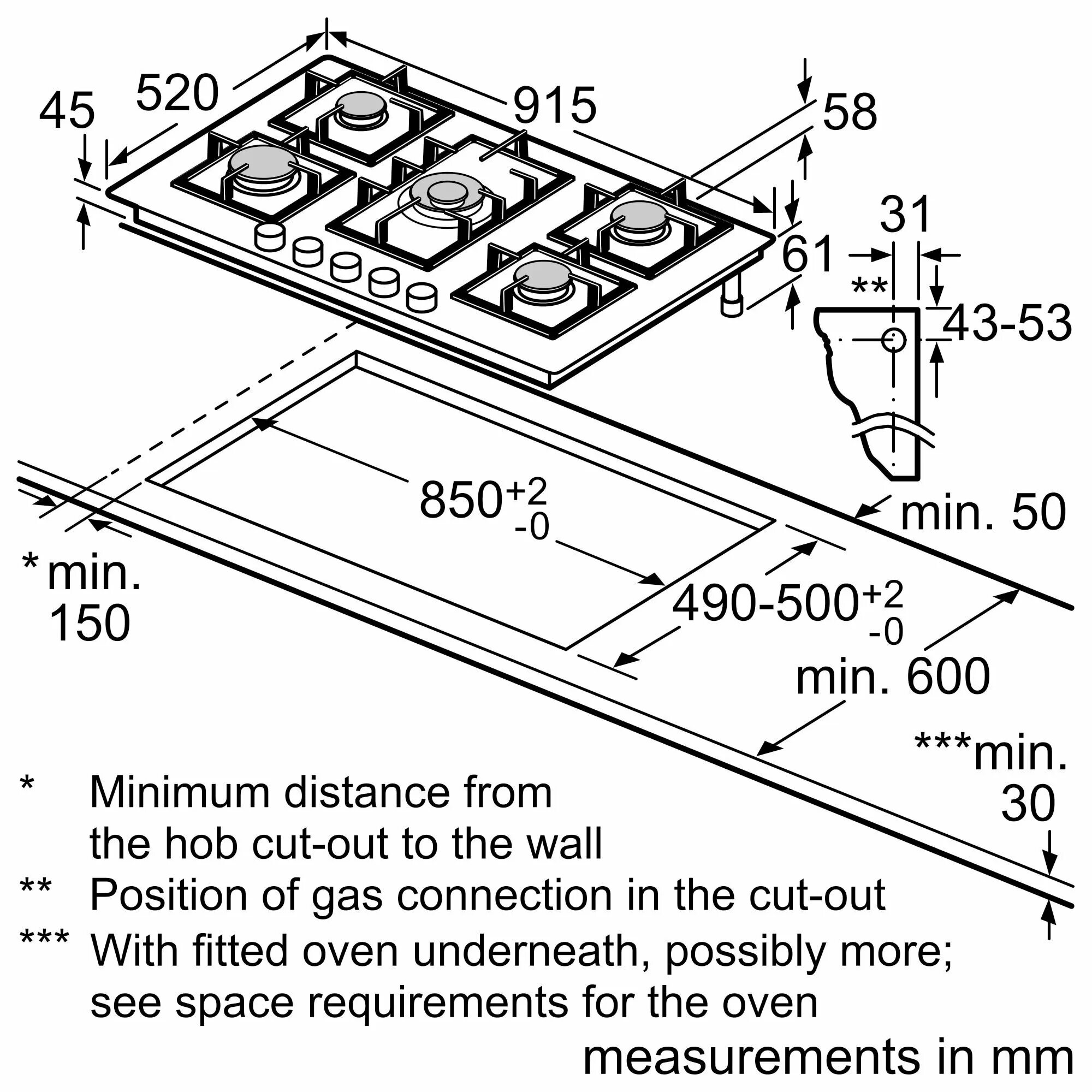 Bosch pps9a6b90. Siemens ep916qb91e. Расстояние от края столешницы до варочной панели. Минимальное расстояние от края столешницы до варочной панели. Расстояние от края столешницы