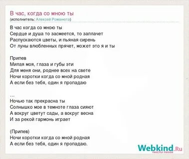 Я люблю ночь текст