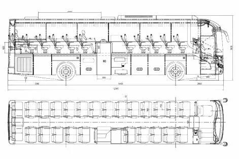 Автобус киа 45 схема мест 58 фото - UeroParts.ru