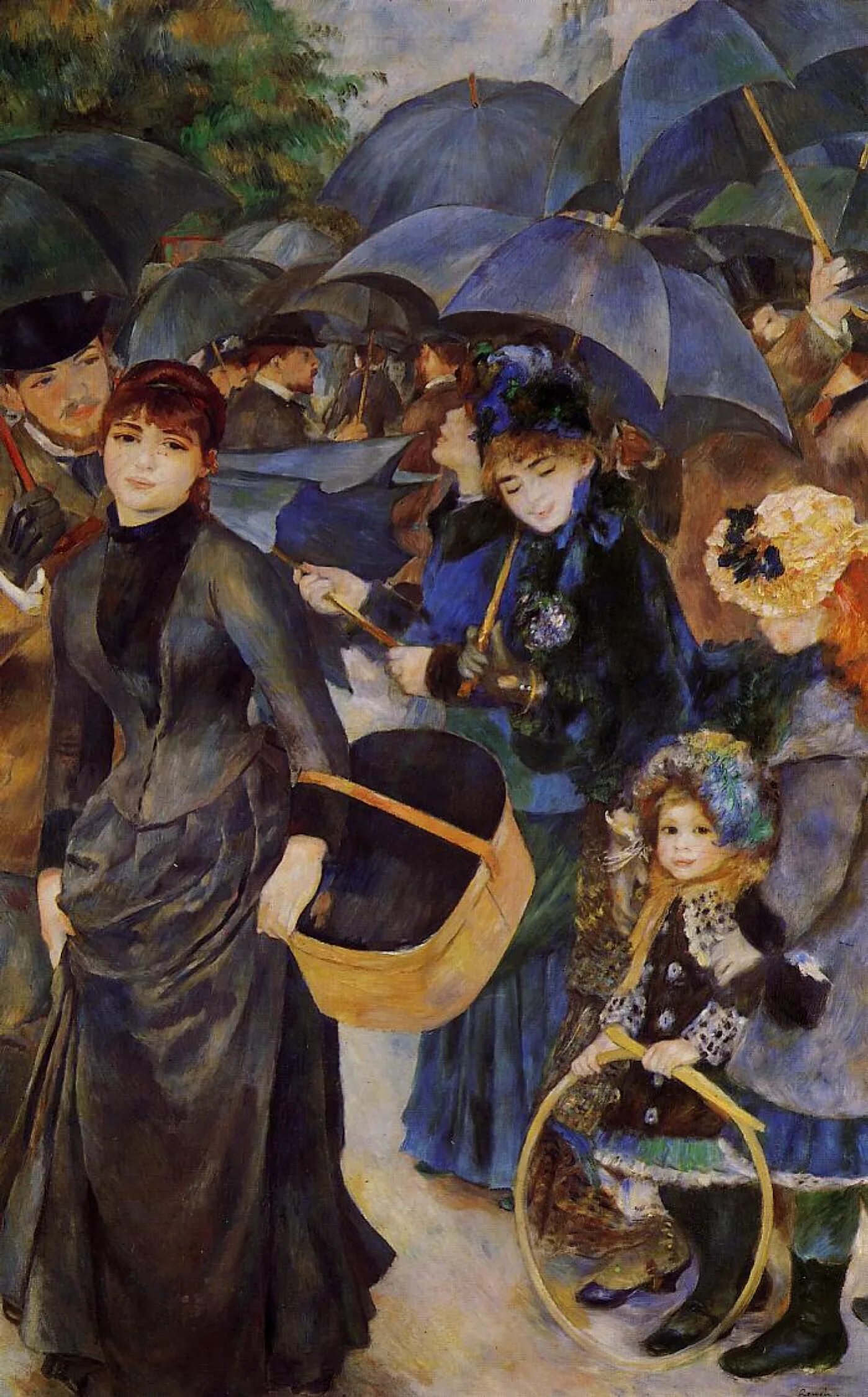 Огюст ренуар зонтики. Пьер огюст ренуар. «зонтики», 1881-1886гг. Огюст ренуар зонтики. Огюст ренуар зонтики.