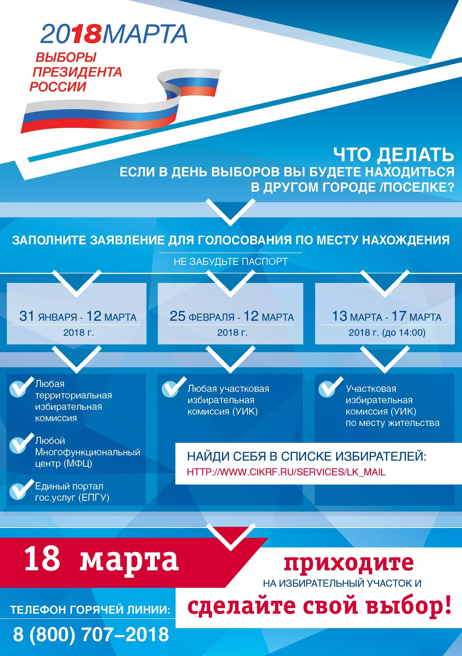 Как проголосовать на выборах по месту жительства
