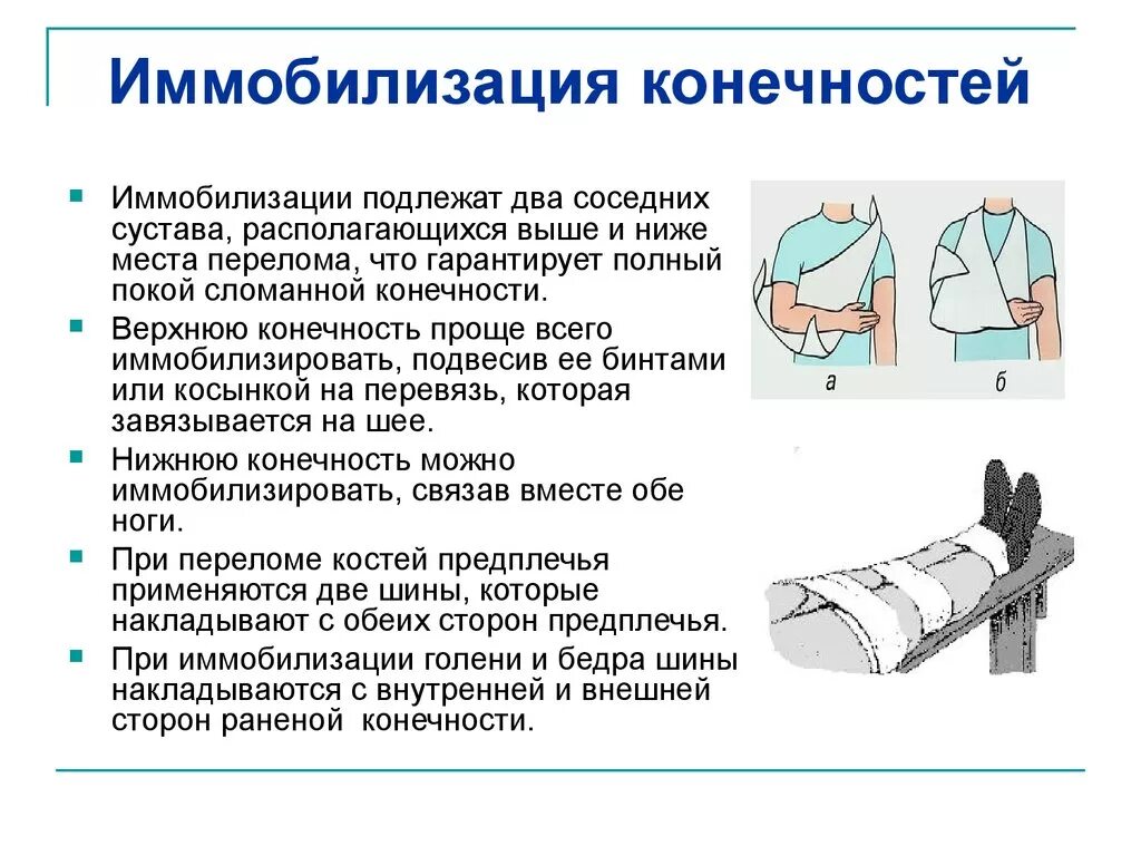 Плотный проведение. Иммобилизация конечности при переломе. Правила при проведении иммобилизации конечностей. Иммобилизация при переломе верхних и нижних конечностей. Основное правило иммобилизации при переломах костей конечностей..