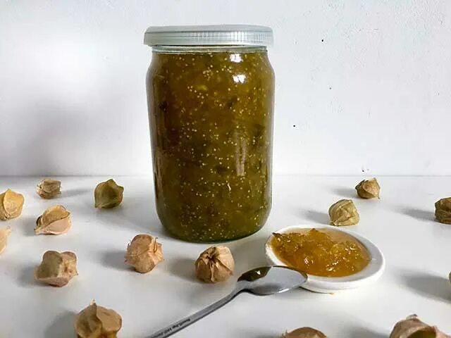 Что приготовить из физалиса овощного на зиму. Варенье из физалиса. варенье из физалиса с грецким орехом. варенье из физалиса фото. компас из физалиса.