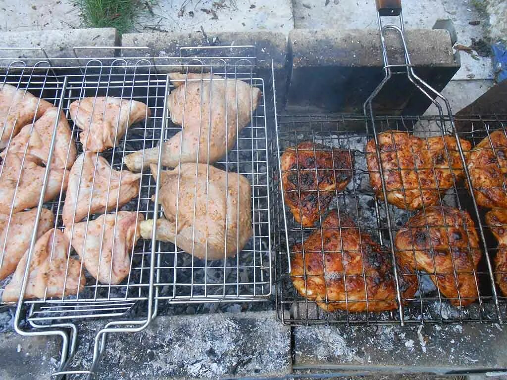 Whole chicken on the BBQ stock image. Image of summer - 50891267
