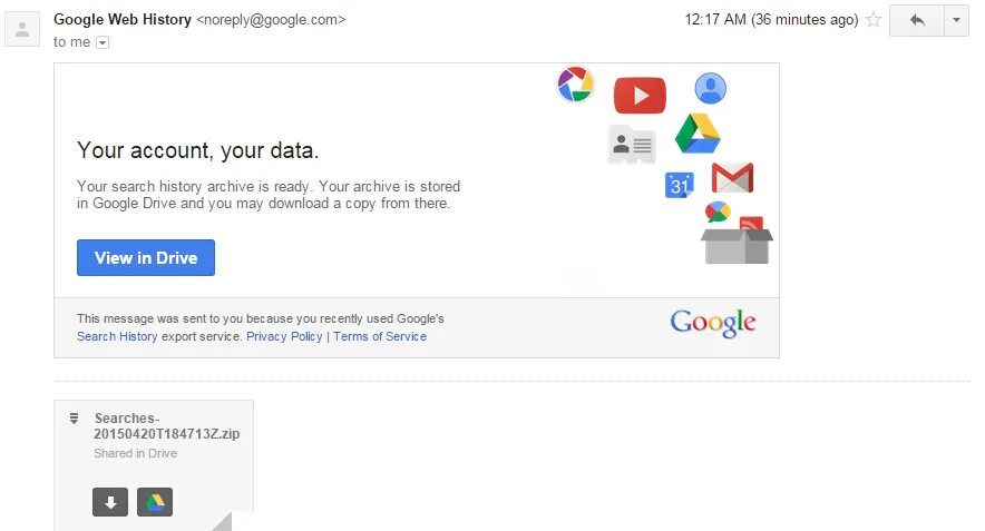 No reply accounts google