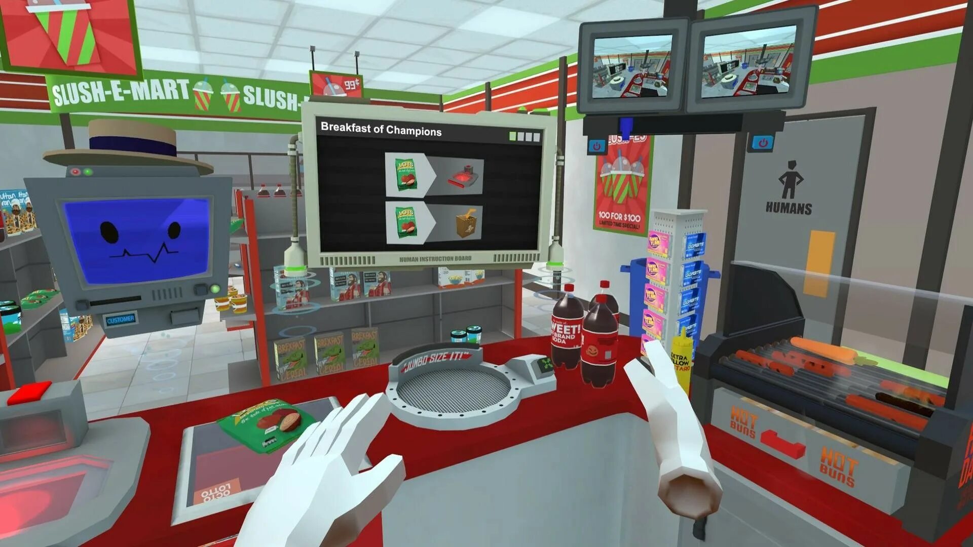 Game store simulator. Джоб симулятор вр. симулятор магазина вр. vr игра job simulator. симулятор профессии вр.