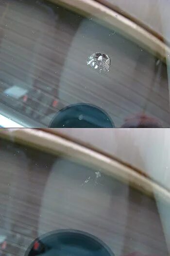Скол после ремонта. Скол на лобовом стекле. Скол лобового стекла. Сколы на стекле автомобиля до и после. Скол на лобовом стекле до и после.