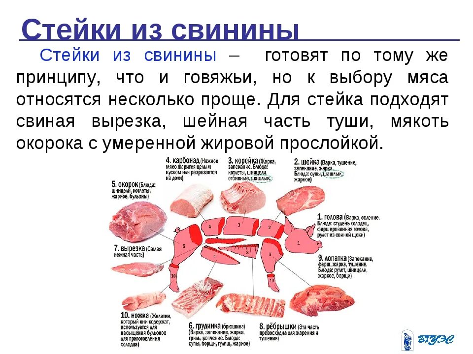 Части свиного мяса. Части мяса. Части мяса для стейка. Часть свиньи для стейков. Часть свинины для стейка.