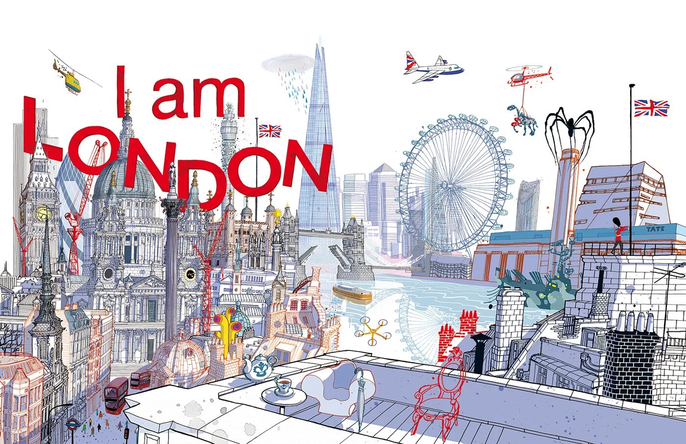 He he liked the city. Лондон иллюстрация. Лондон рисунок. Нарисовать Лондон. Графический дизайн Лондон.